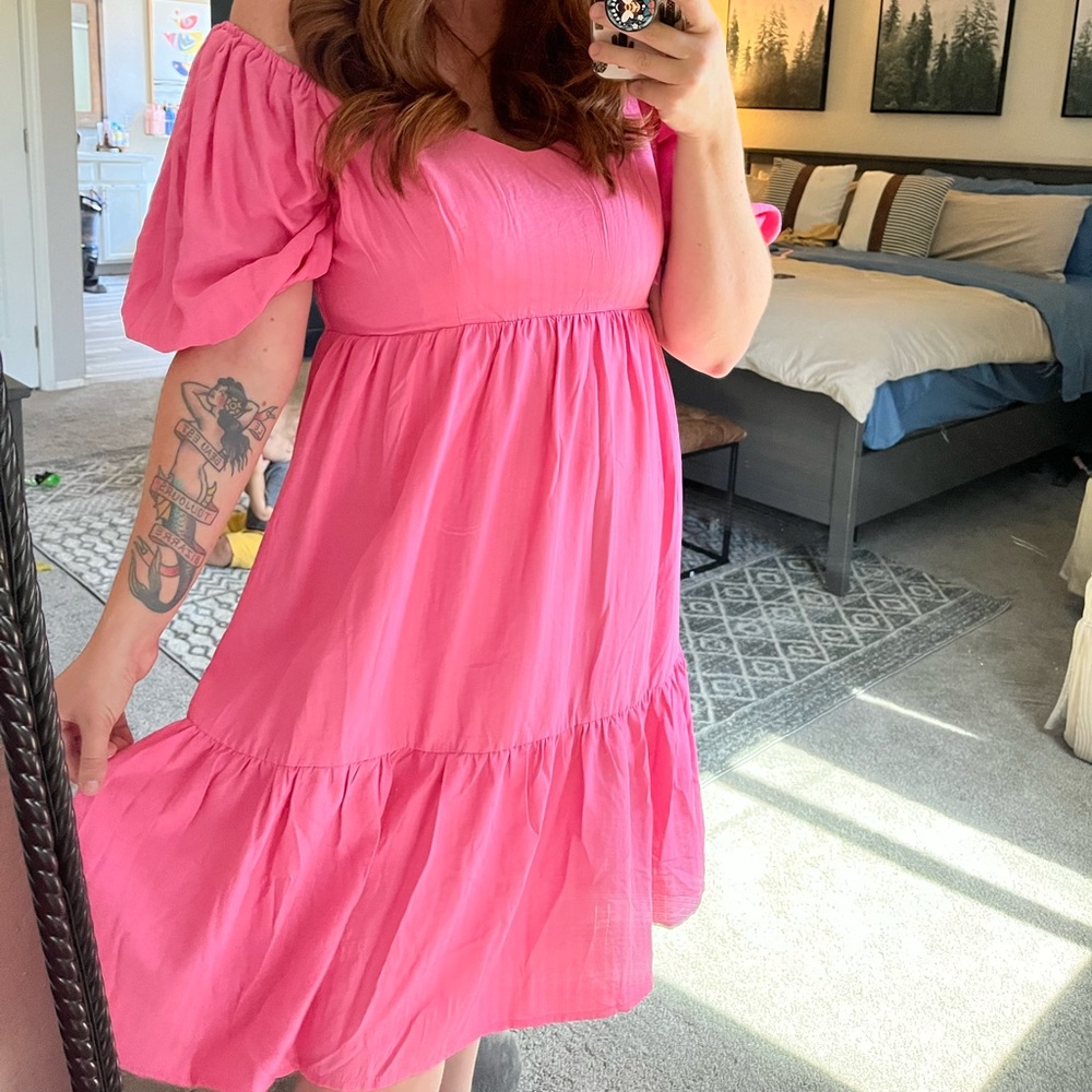 ✨curvy plus size✨ pink nap dress
